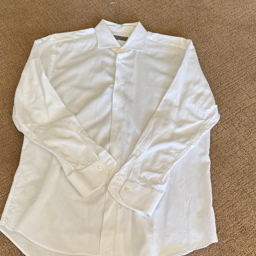 Canali White Dress Shirt for Men